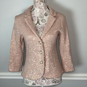 Sequin Blazer Jacket - Pink